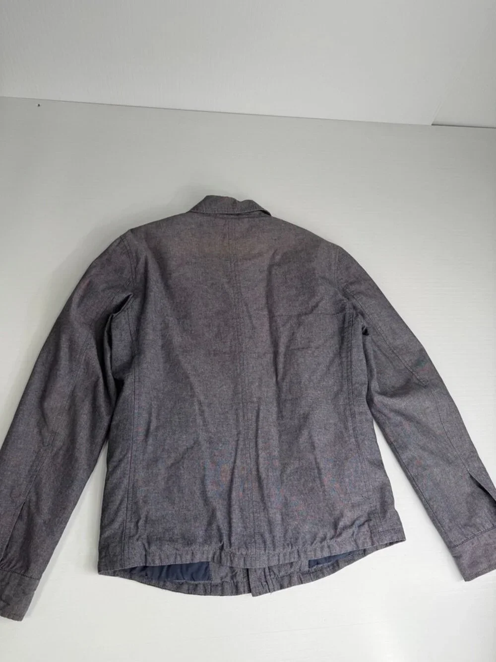 Banana Republic Jacket Men Small Zip Button Pocket Military Collar Work Party Go